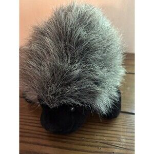 Vintage Cascade Porcupine Plush Stuffed Animal Black & Gray Stuffed Animal